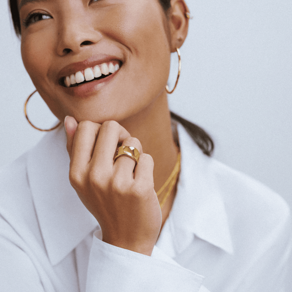 LUXE Statement Molten Ring