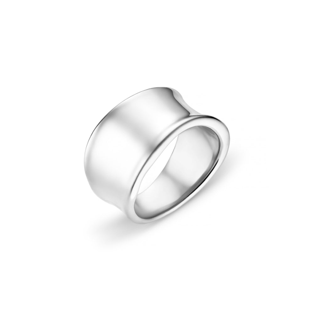 LUXE Statement Molten Ring Silver