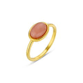 Semi-Precious Pink Jade Ring