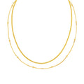 Snake Chain Duo Necklace Jewellery Set