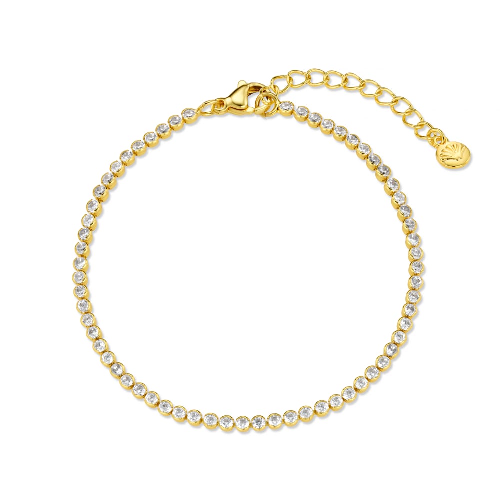 Fine Crystal Tennis Bracelet