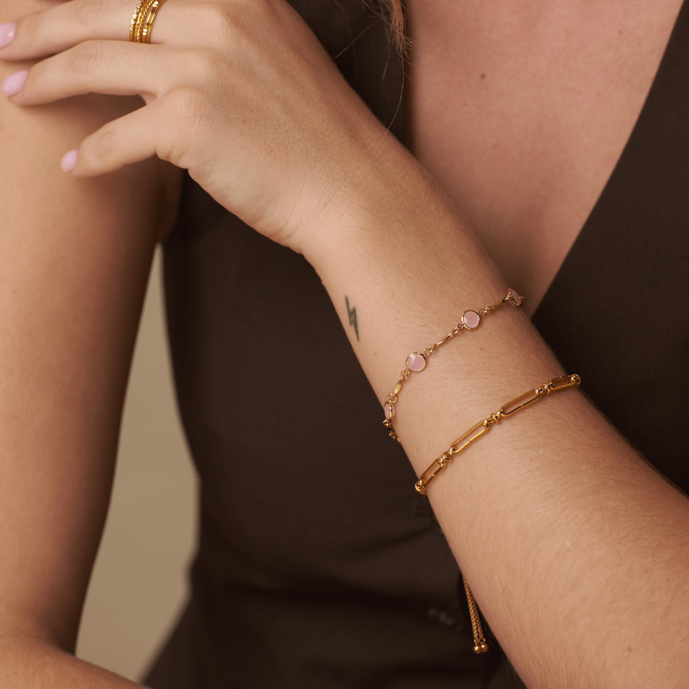 Long Link Chain Slider Bracelet