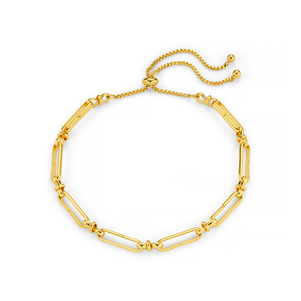 Long Link Chain Slider Bracelet